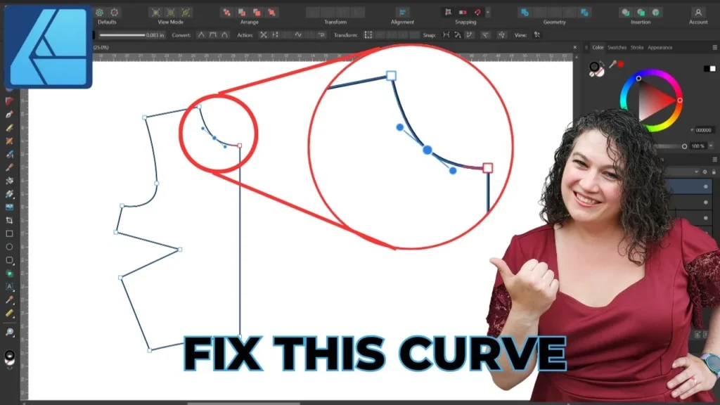 Affinity Designer for Pattern Making: The Node Tool