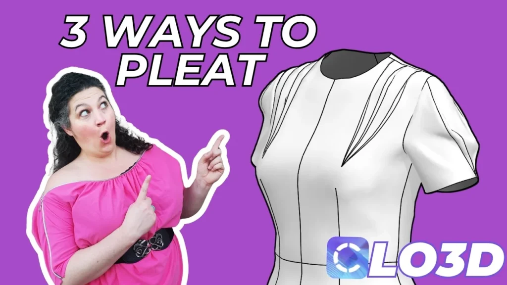 Wedge pleats in CLO3D